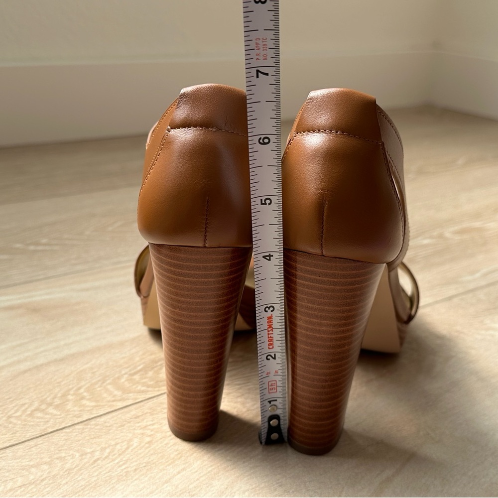 Michael Kors Brown Leather Women's Sandals - Picture 5 of 6